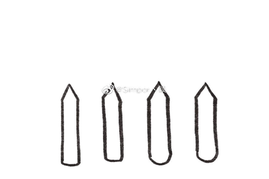 彩笔搭建的美丽花园简笔画画法