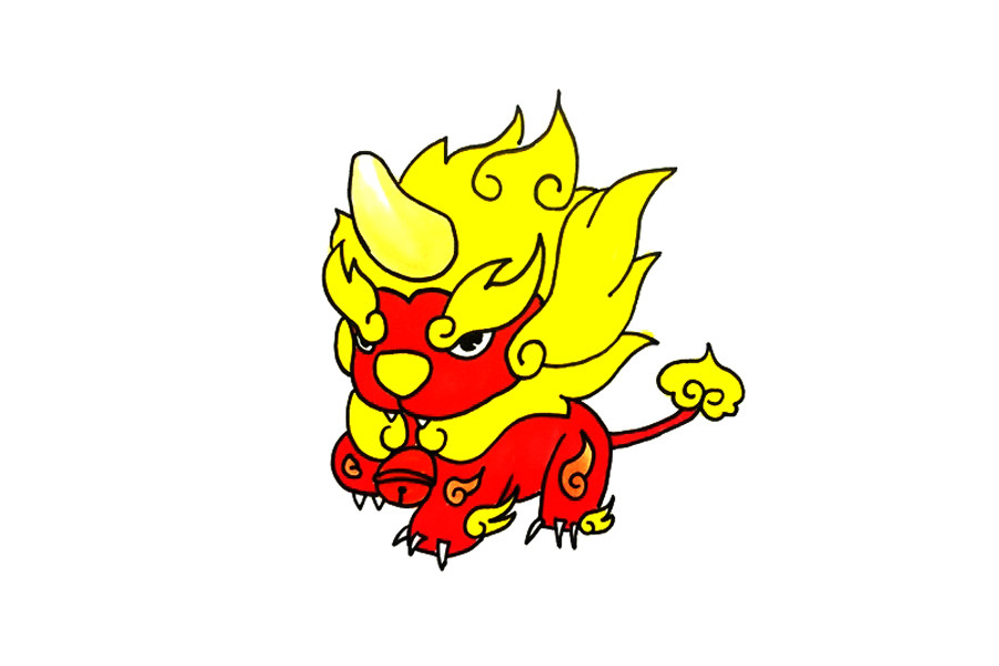 如何画年兽