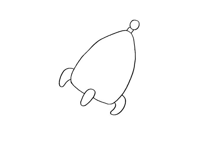 火箭简笔画画法详解