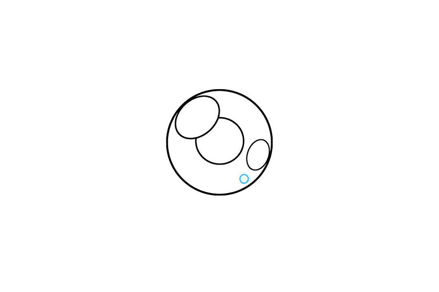 如何画瞳孔