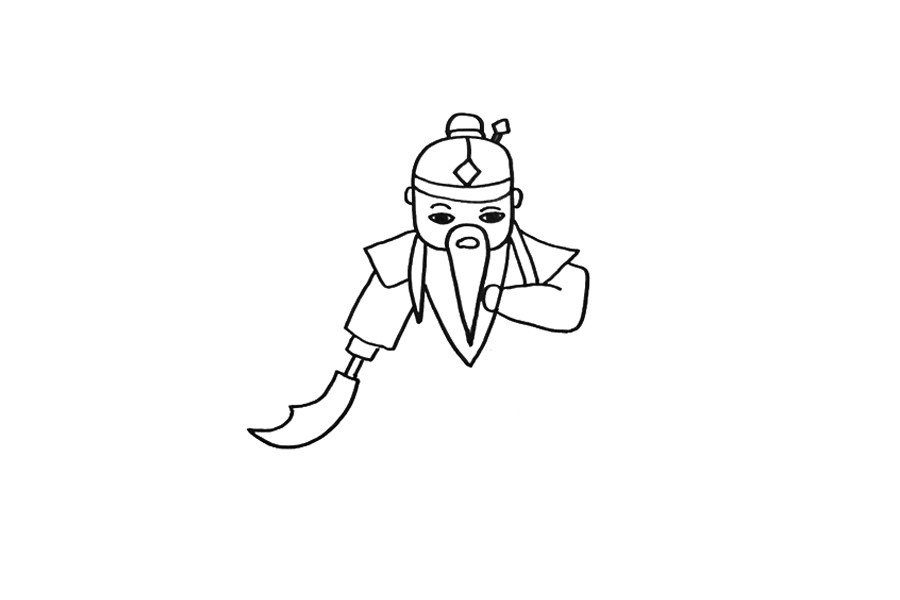 关羽怎么画