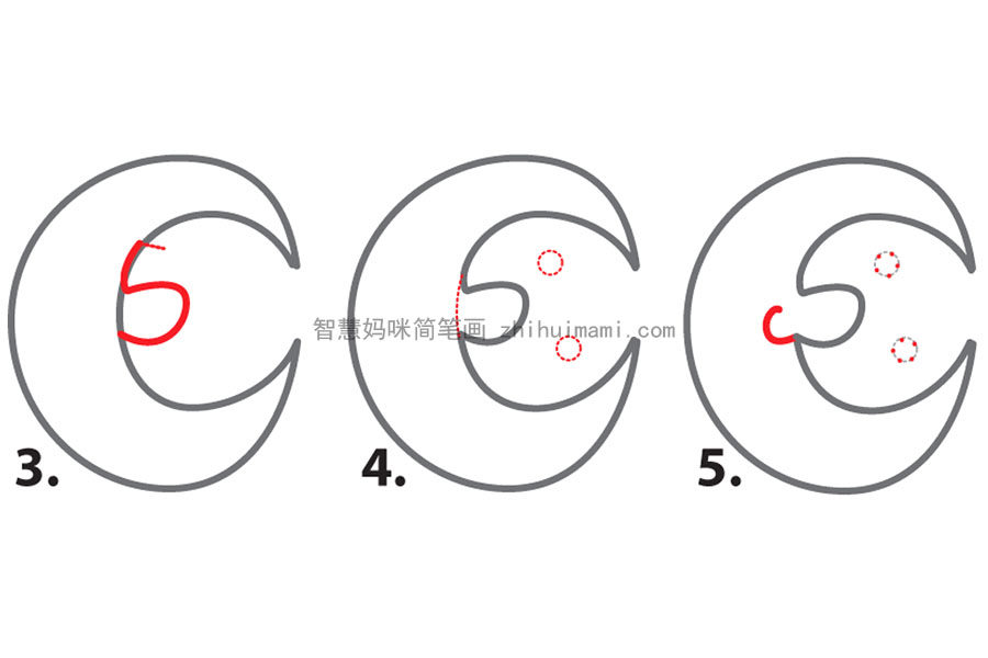 如何画简单的卡通月亮
