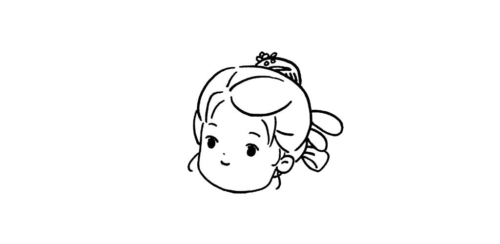 古风小姑娘简笔画教程