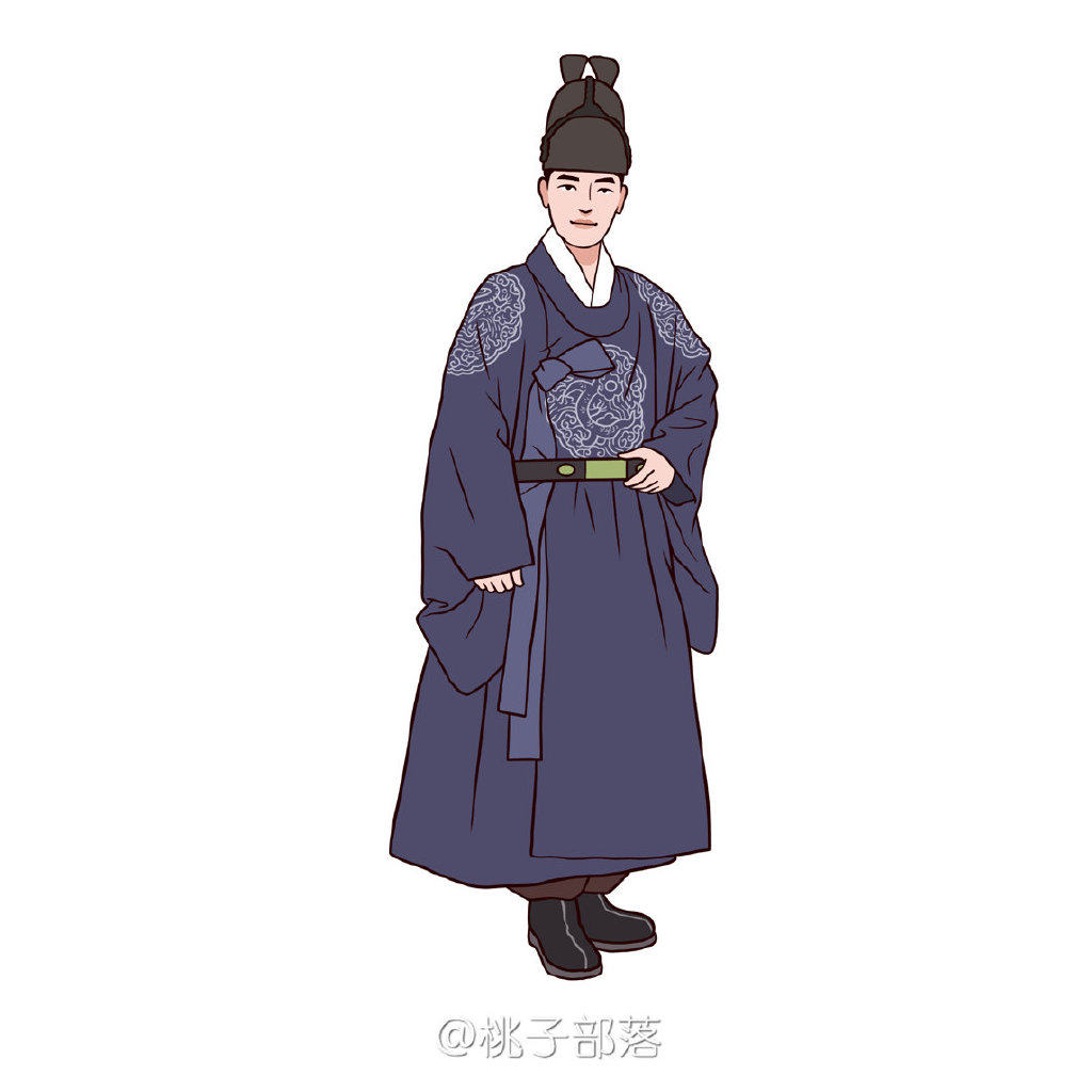 古朝鲜民族服饰卡通画