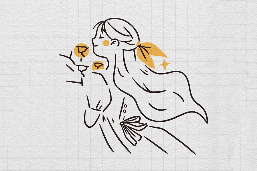美少女头像简笔画怎么画