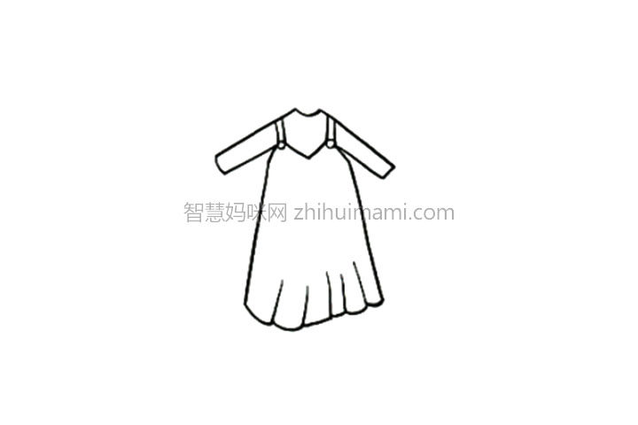 裙子简笔画大全 粉色小裙裙怎么画