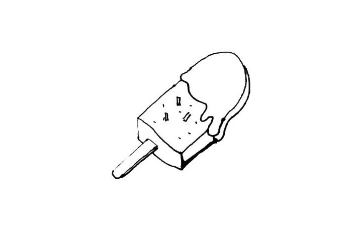 雪糕简笔画画法步骤
