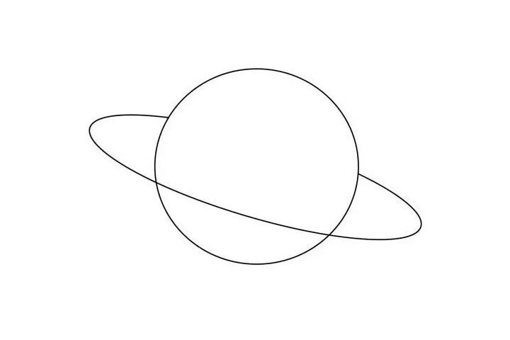 火星简笔画画法步骤