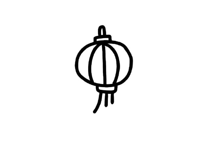 新春简笔画素材 灯笼