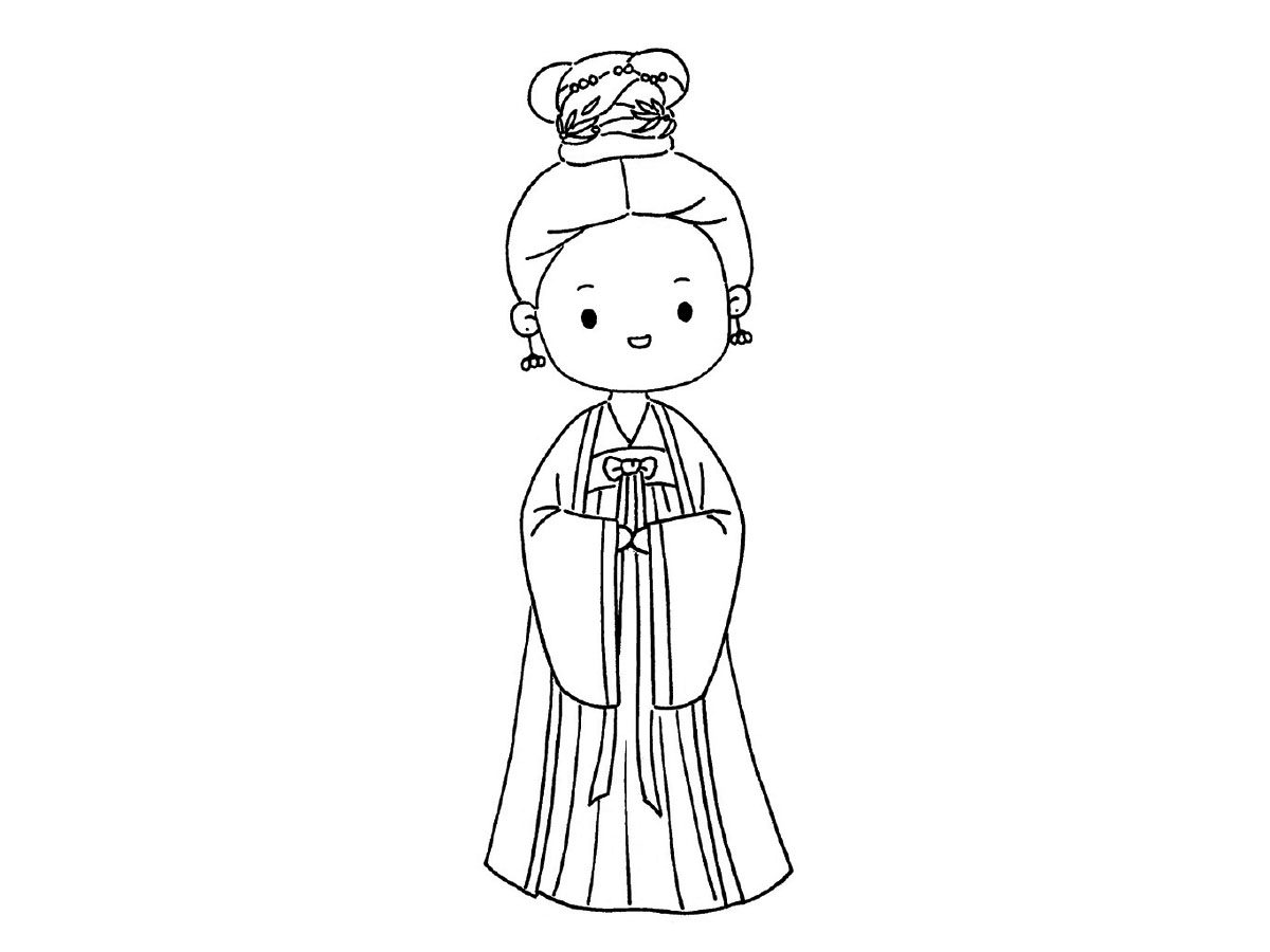 鹤唳华亭陆文昔简笔画画法步骤