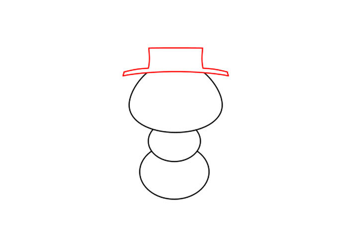 可爱雪人简笔画画法步骤