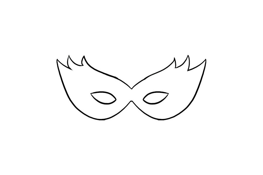 狂欢节面具怎么画