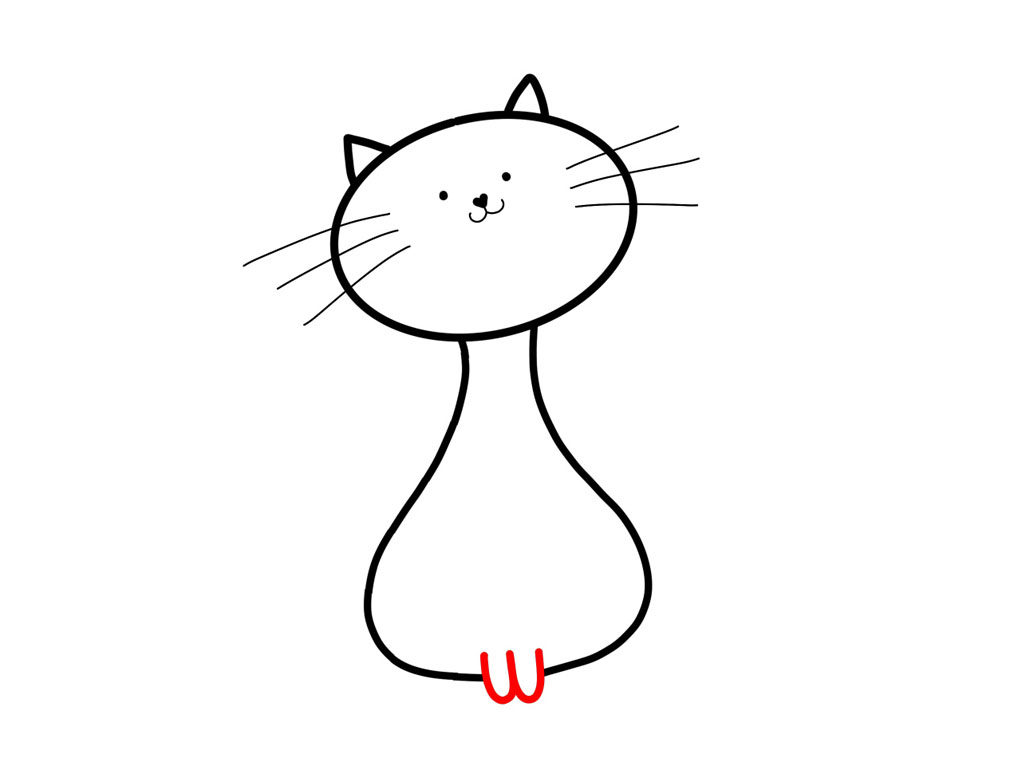 小猫咪简笔画画法教程