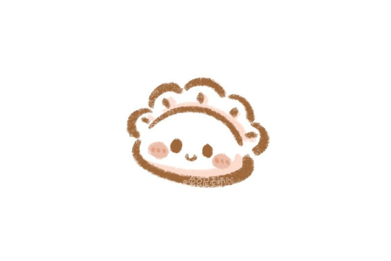 美味饺子怎么画