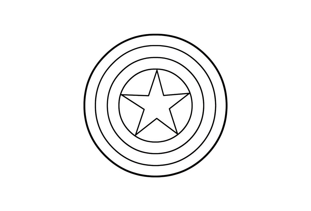 美国队长指尖陀螺的画法