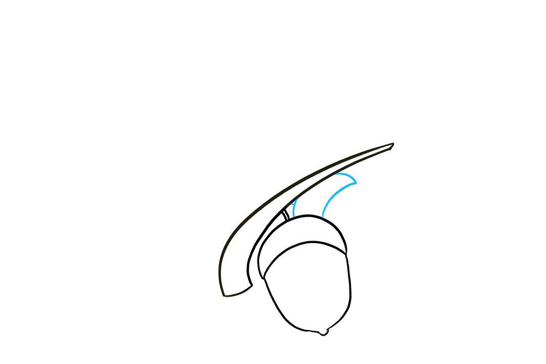 如何画橡子简笔画