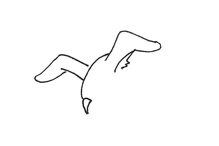 海鸥简笔画画法步骤