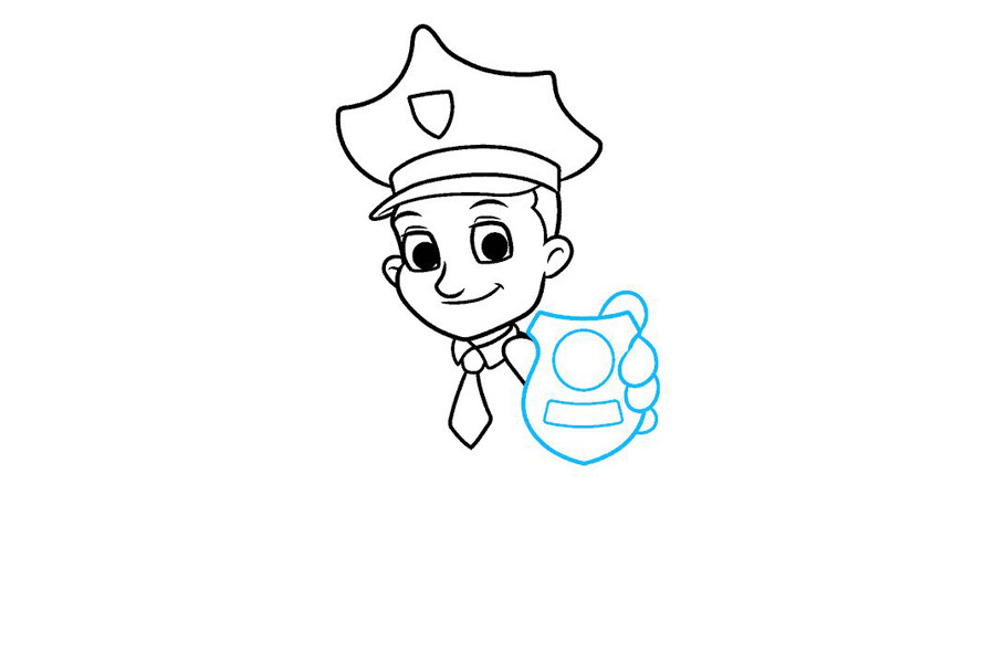 如何画警察