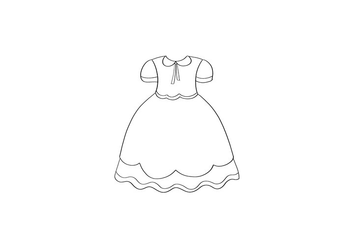 公主裙子简笔画简单好画