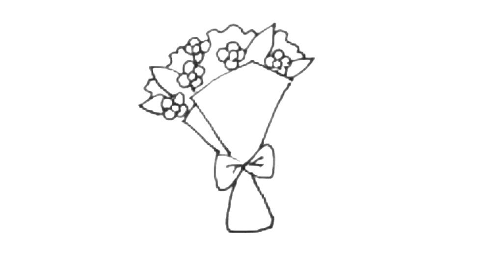 一束鲜花简笔画画法步骤