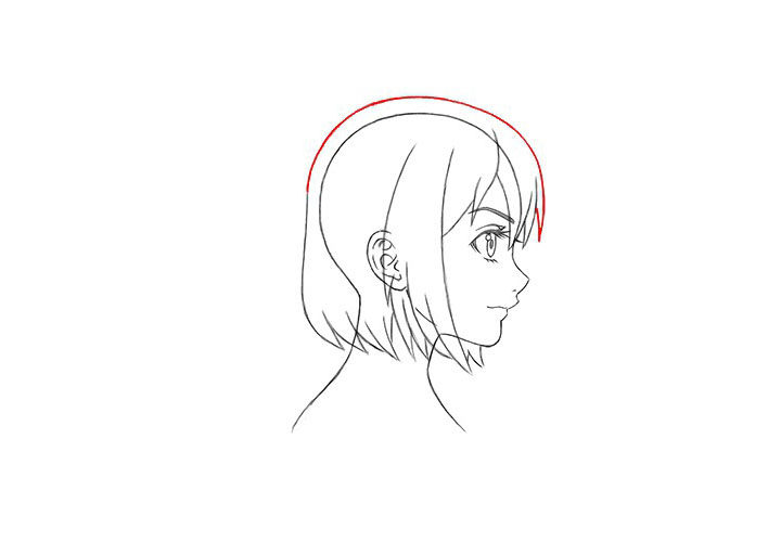 如何画短发漫画女孩