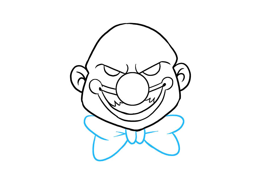 如何画一个可怕的小丑