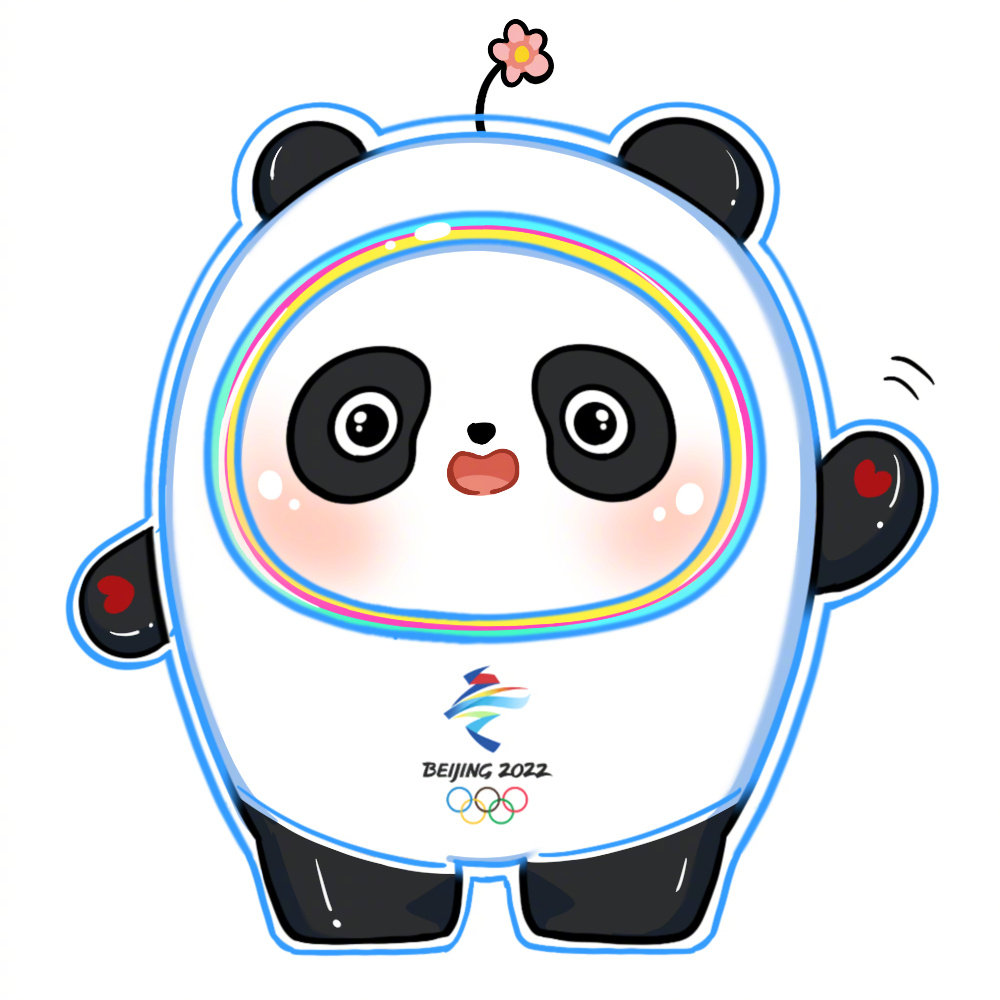 冬奥项目冰墩墩头像简笔画