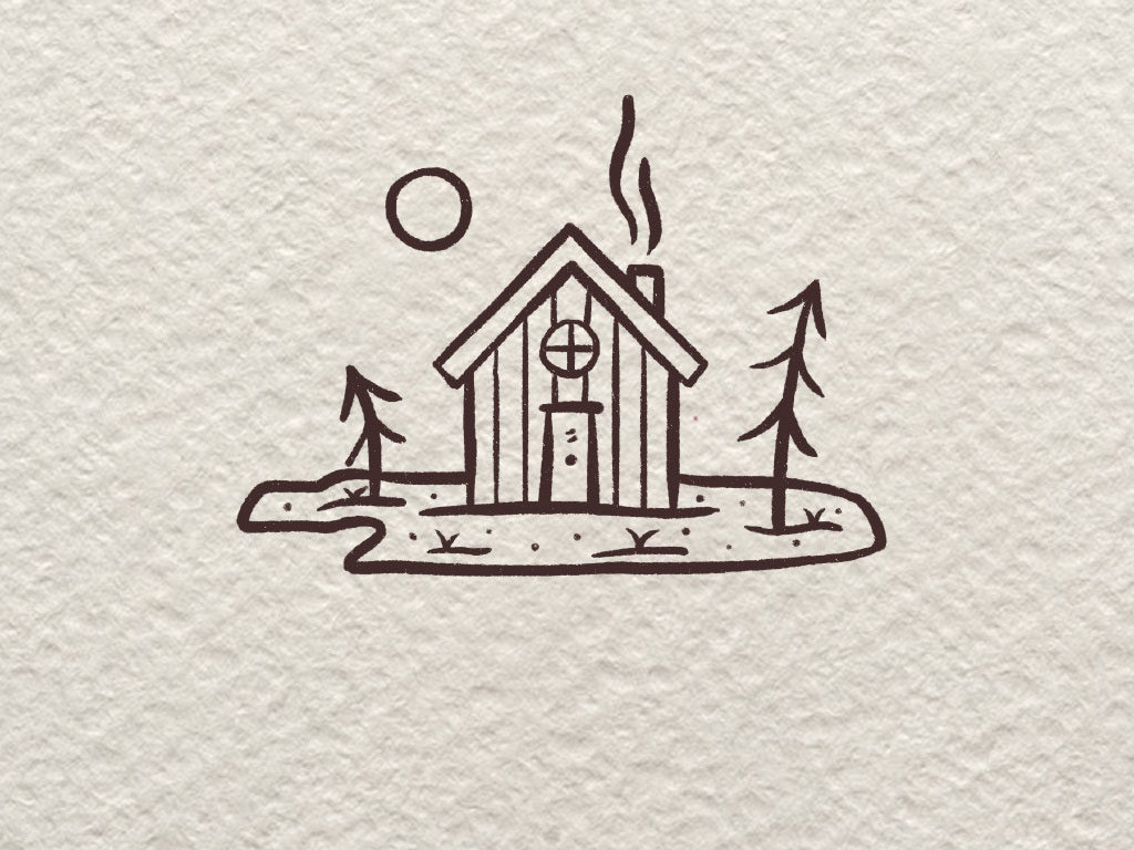 超级简单的房屋风景简笔画