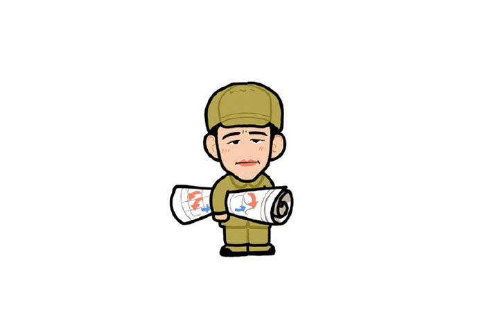 长津湖小头像简笔画图片