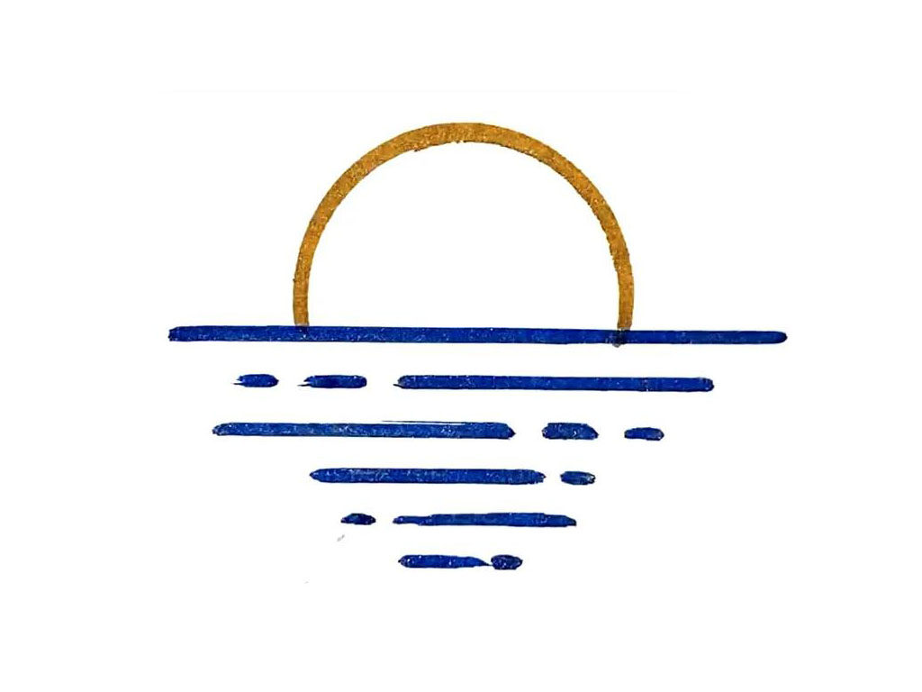 日出风景简笔画