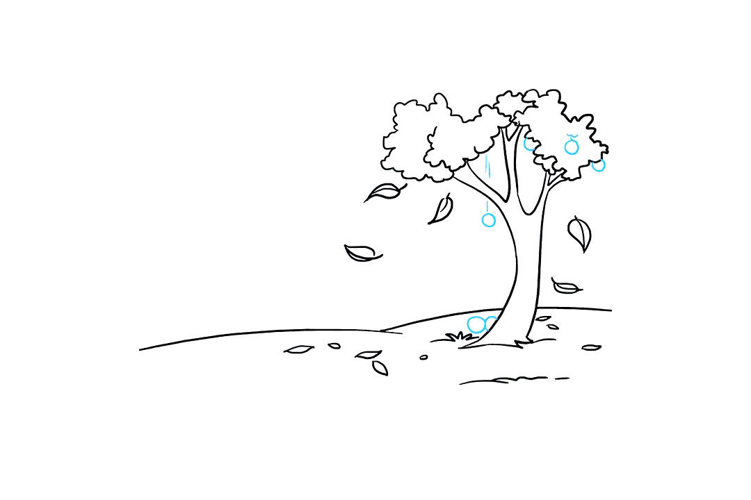 秋天风景手绘教程