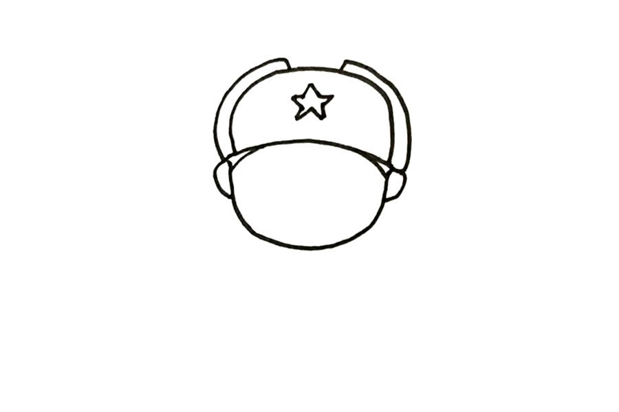 学习雷锋简笔画怎么画