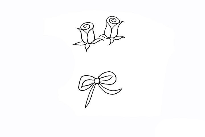 玫瑰花简笔画画法详解