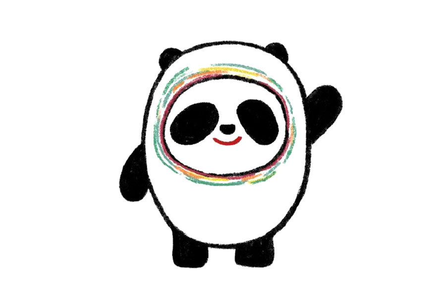 2022北京冬奥会可爱冰墩墩简笔画简单画法