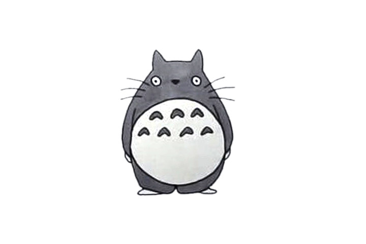简单可爱的龙猫简笔画