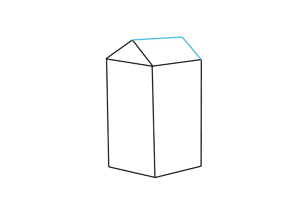 牛奶盒的画法