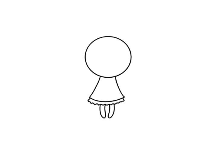 小魔女简笔画画法
