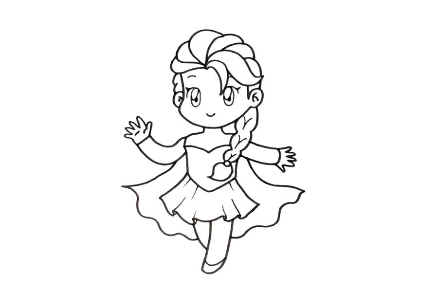 魔法公主怎么画