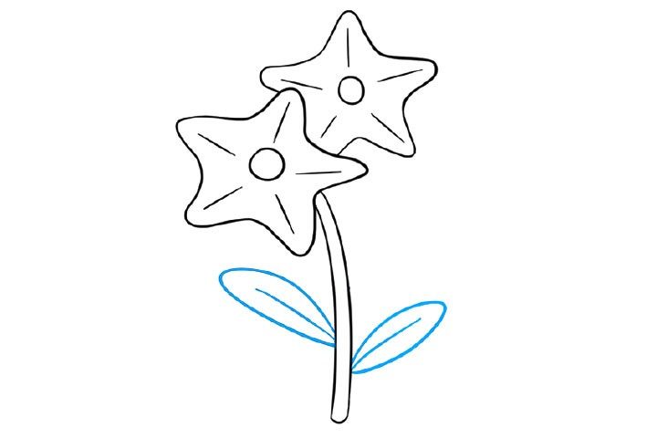 花朵简笔画大全 漂亮的紫色小花怎么画