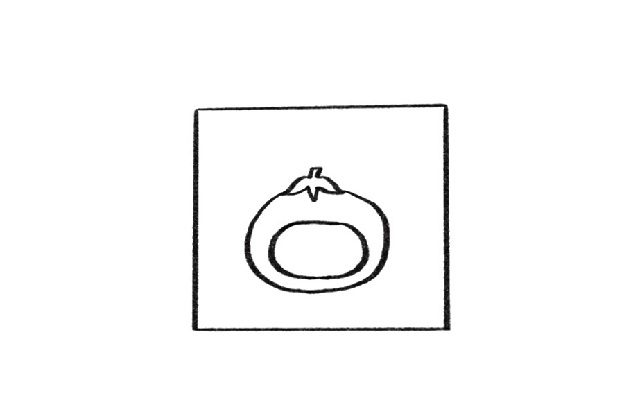 橘子宝宝简笔画画法步骤
