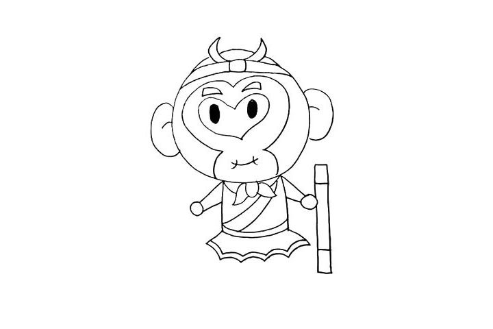 孙悟空简笔画画法教程