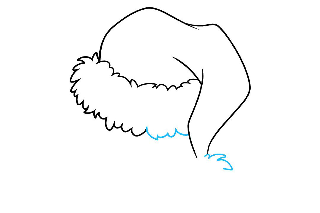 圣诞帽怎么画