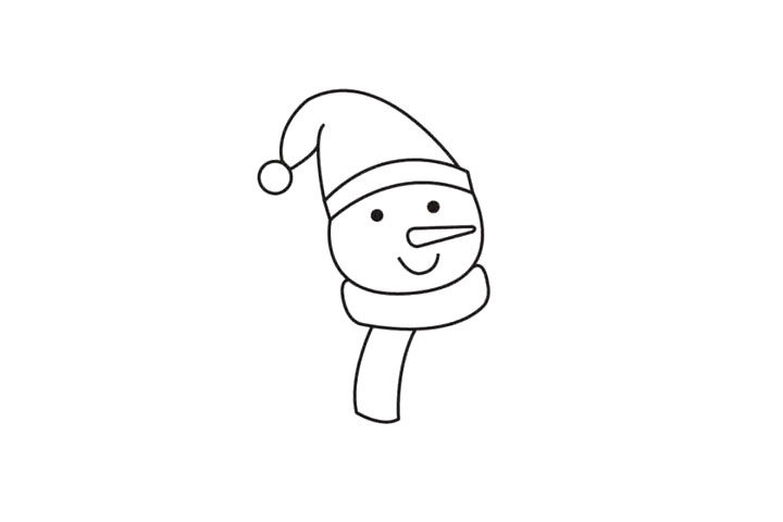 雪人简笔画画法教程