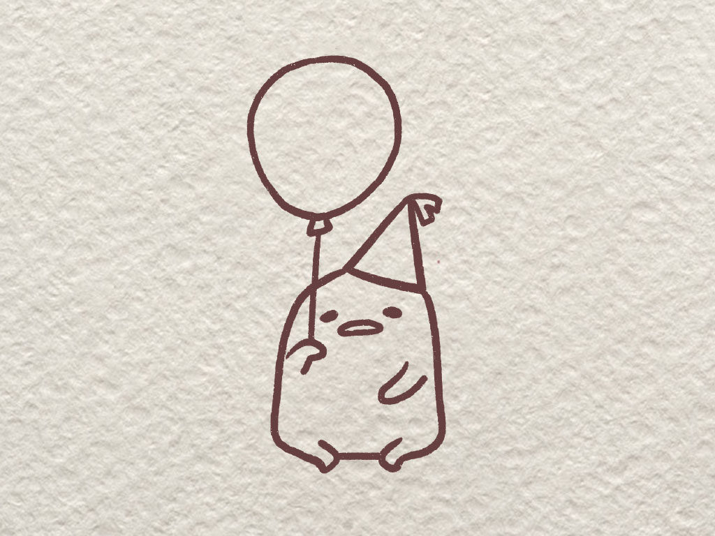 咸蛋君简笔画画法教程