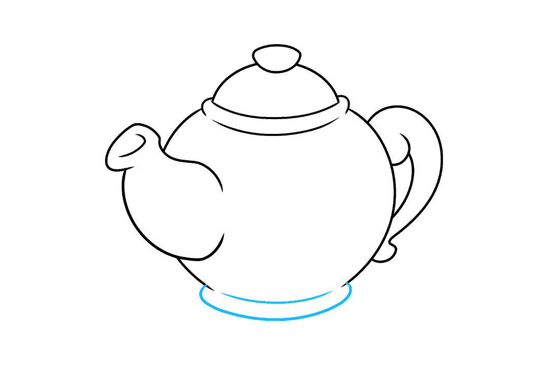 茶壶怎么画