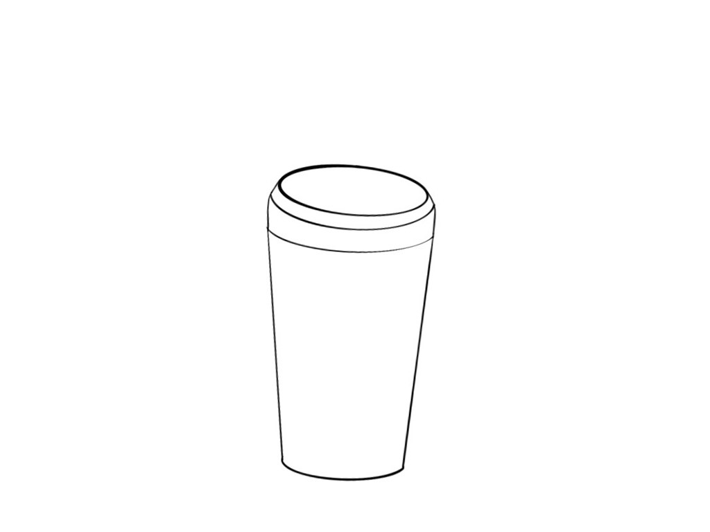 超爱的果汁简笔画画法步骤
