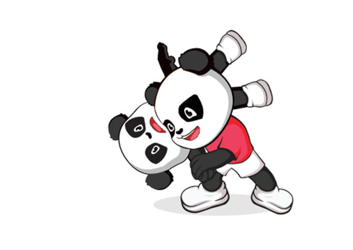 十四运吉祥物简笔画——熊熊