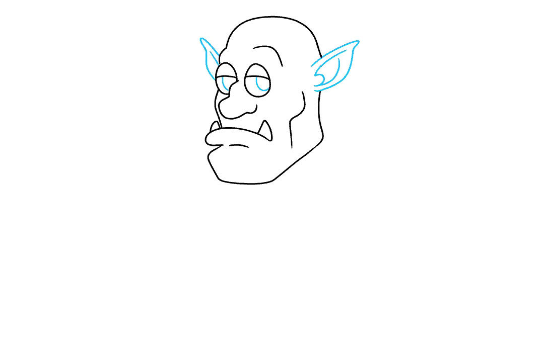 如何画绿巨魔简笔画