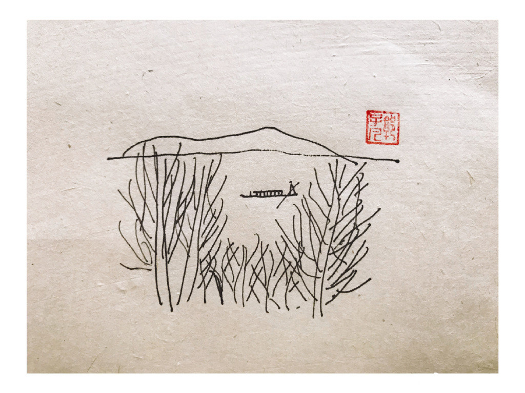 一组春天风景简笔画图片