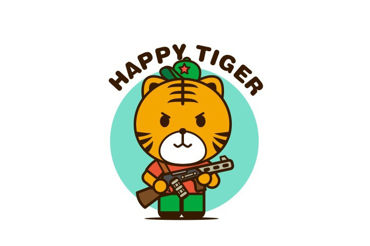 萌萌的卡通动物简笔画图片